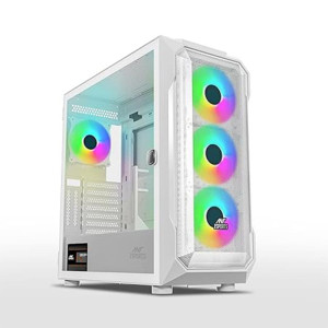 Ant Esports ICE-410TG Mid Tower ARGB Gaming Cabinet White